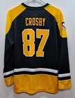 Crosby   87 Pitts Penguins Nhl Hockey Jersey Youth Xl Screen Print Not Stitched