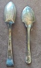 Antique Vintage Silver Plated Spoons England Lot Of 2