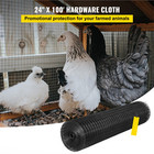 Welded Wire Fence Vinyl Coated Chicken Rabbit Mesh 1 x1  16 Gauge 24 x100 