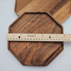  2 Pieces Wood Serving Tray Wooden Octagon Bread Fruit Platter 8    10 