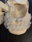 Vintage Mrs  Day s Ideal Baby Crib Shoe Size 1 White Ribbon Tie