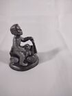 Michael Ricker Pewter Statue Of Boy In Wagon With Puppy 2012 3  Tall