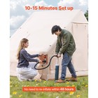 Inflatable Tent For Camping 5-8 Person Glamping Blow Up Tent With Pump   Stove