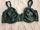 Vintage Victorias Secret Gold Tag 1816 Second Skin Satin Bra Uw Womens 34d Green