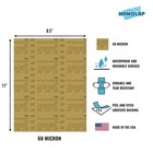 Nanolap Psa Microfinishing 8 5 X 11 Inches  pre-overlap Dimensions   Gray 