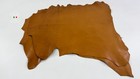 Light Tan Brown Vegetable Tan Goatskin Leather Hide 2 Skins 8sqf 0 9mm  c7210