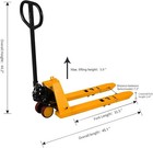 Tory Carrier Mini Hand Pallet Jack Truck 2200 Lbs Capacity 31 5  Lx15 W Fork