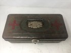 Vintage Antique Eagle Lock Co Green Tool Medic Tackle Box   Med Supply -preowned