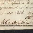 Johns Hopkins   Signed Autographed 1859 Railroad Stock Certificate   Jsa Loa