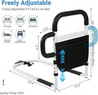 Bed Rails For Elderly Adults Safety  Adjustable Bed Side Rails With Side Handle 