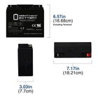 Mighty Max 12v 18ah Ups Replacement Battery For Apc Rbc11  Rbc7  Rbc55 - 2 Pack