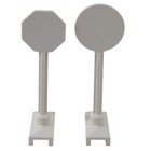 Lego Town 1973-1998 City Road Signs Lot Stop Sign 739p01 No Left Turn 14pb10 Vtg