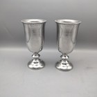 Set Of 2 Wilton Armetale Rwp Plough Tavern 7 1 4  Water Goblets Vintage 