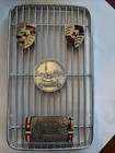 Porsche Vintage Art 356 Rear Grill   Porsche Crest And Vintage Grill Badges