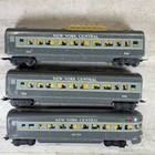Marx Postwar O Gauge Nyc 234 Passenger Cars Meteor Observation 3 Car Lot