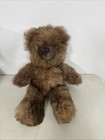 Alpaca Fur Teddy Bear Plush Brown Lovey Real Furry Soft Soothing Doll Animal 16   