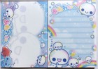 Kamio Pukupuku Awawa Chan Mini Memo Pad 70 Bubble Character Heisei Made In Japan