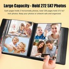 5 x7  Photo Album 272 Pockets  Photo Album5 x7  Extra Large Capacity Black New