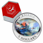 2006 Rcm Snowbirds Double Hologram 9999 Silver Dollar And Stamp Set