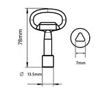Emka Key 7mm Triangle 100403 - Form A - Free Post In Australia
