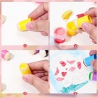 60pcs Finger Sponge Daubers Finger Painting Sponge Craft Drawing Sponge Dauber