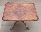 Vtg Tagged Beautiful Baker Furniture Georgian Style Oak Side Table 26 X 20 X 18