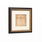 8x8 Mahogany And Antique Bronze 2 Tone Vintage Neutral Picture Frame  Hand Pa   