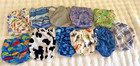 Baby Boy Cloth Diaper Lot 11 Snap Pockets Dr Suess Charlie Banana Alva Sun  