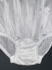 Vintage 5 Wide Gusset Granny Nylon Satin Usa High Waist Bikini Underwear Panties