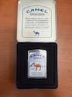 Vintage Camel Turkish Silver Zippo- New- Unfired- Sealed-has Papers-original Tin