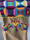 Huazolotitlan Oaxaca Contemporary Huipil In Pre-washed Manta Hand Embroidered