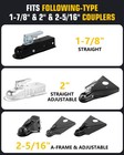 Nuovepe Heavy Duty Trailer Hitch Locks Universal Fit 1-7 8 2 And 2-5 16