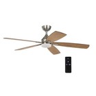 Home Decorators Collection Beckford 52  Brushed Nickel Ceiling Fan Adjustable
