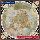 Historic Map - Map Of The World  1587  Urbano Monte - Vintage Wall Art - 36in X