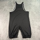 Elite Sports Mens Wrestling Singlet Black White Trim Size 3xl Polyester Training