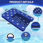 Inflatable Dock Platform  Dog Boat Ramp Floating Non-slip Oxford And Pvc With 