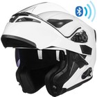 Ilm Blue Tooth Motorcycle Helmet Flip Up Modular Dual Visor Intercom Fm Dot 902
