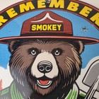 Vintage Smokey Bear Wildfires Sign - Only You  Prevention Gas Porcelain Sign
