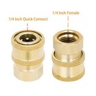 3 Pack Pressure Washer Coupler Brass Fittings 1 4 Inch Quick Connect To Female N