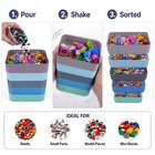 Rtteri 5 Pack Stackable Sorting Trays  Colorful Plastic Small Parts Muted