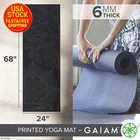 Extra Thick 6mm Non Slip Yoga Mat For Pilates Exercise Fitness Floor Workouts