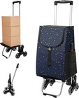 Shopping Cart  Portable Foldable Stair Climbing  Rolling W insulated Bag