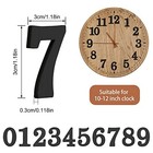 75 Pieces Wooden Clock Numbers Kit In 5 Sets Arabic Clock Numbers Self Black