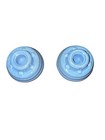 Vintage Candle Holders Blue Ceramic