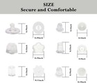6 Styles Silicone Earring Backs For Studs  600 Pcs Clear Soft Earring Backings H