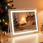 Hollywood Star-style Vanity Mirror   3 Color Lights   Magnifier   Xmas Gift