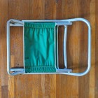 Vintage 7up Logo Aluminum Frame Folding Beach Lawn Chair Lemon Lime Soda Pop 