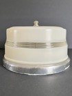 Vtg Art Deco Industrial Bullseye Ceiling Light Fixture  9    D