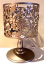 Bath   Body Works Dogwood Candle Holder Pedestal 3-wick Silver New Winter