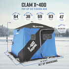 Clam Portable 8 Ft 4 Person Pop Up Ice Fishing Thermal Shelter Tent  open Box 